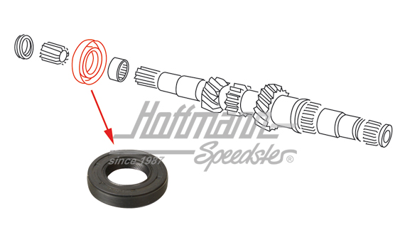 Joint annulaire d'arbre principal, grand, 1.5-1.8 | 020 311 113 | 170-2220