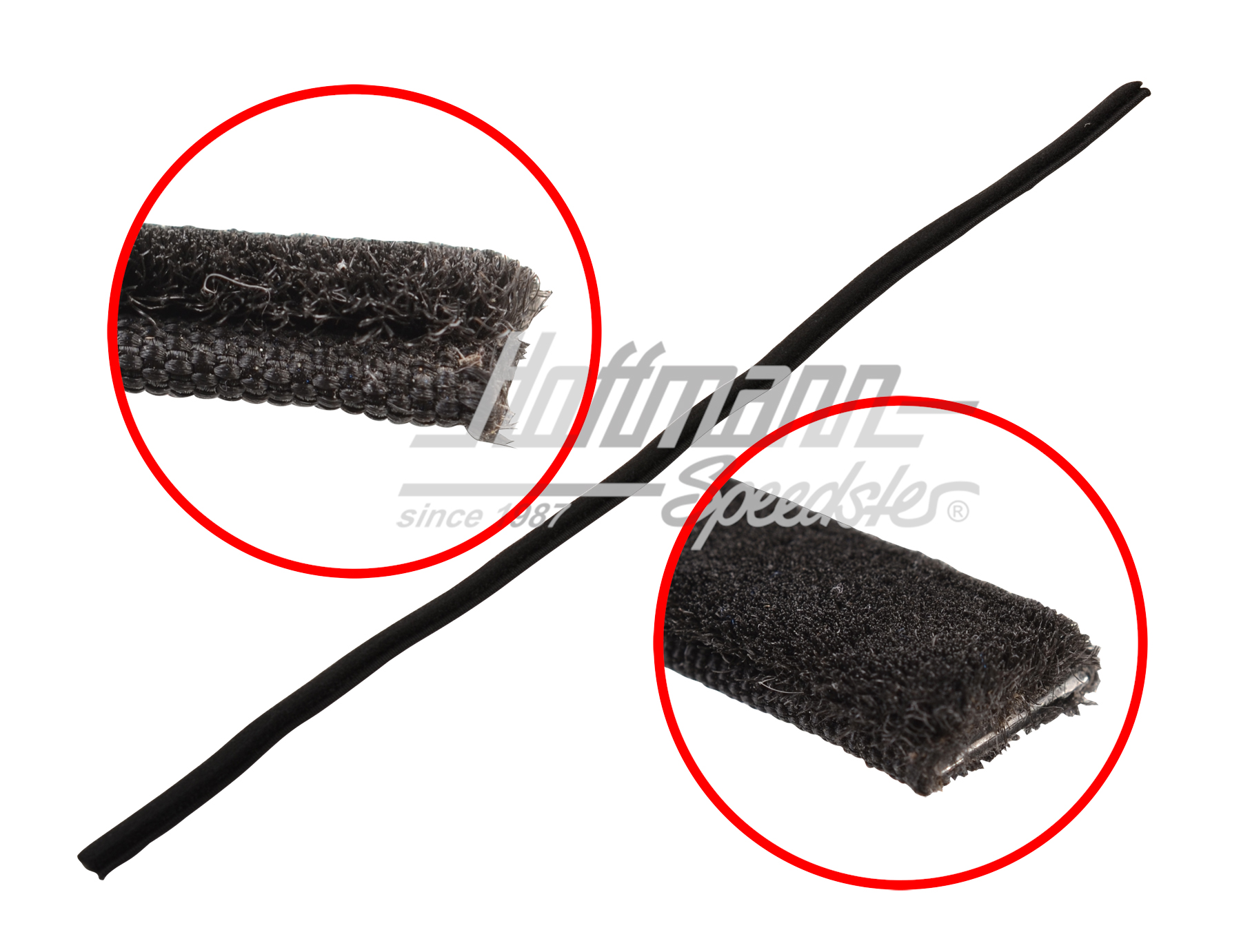 Lèche-vitre, Porsche 356 A/B/C, 450mm | PCG 531 935 00 | 510-6370