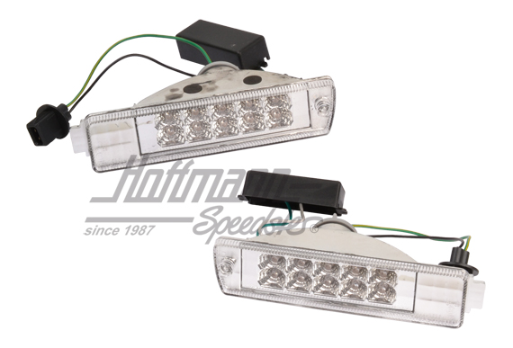 Clignotant AV, Golf 2 GL, LED, transparent | FIVG203C | 209-4685-10