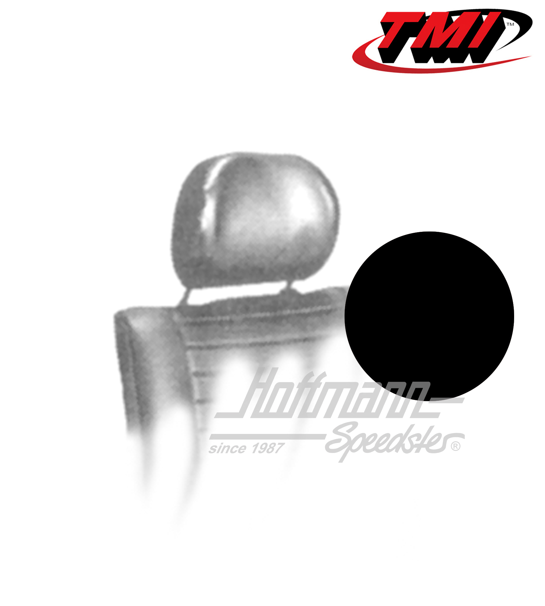 Housses appuie-tête, 8.75-, noires | 43-1010-11 | 055-7040