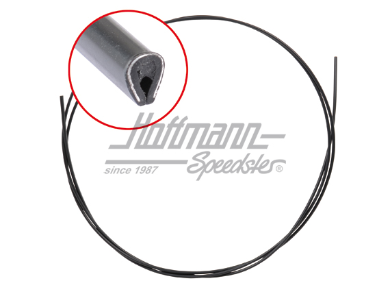 Moulure de gouttière, noire, gauche/droite                                                          