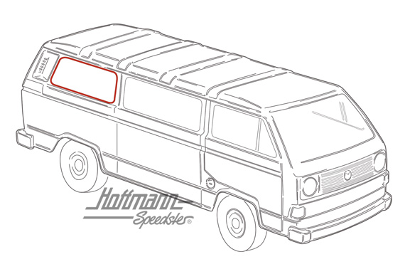 Joint de vitre latérale, AR, gauche/droite, avec rainure | 255 845 341 | 350-5406