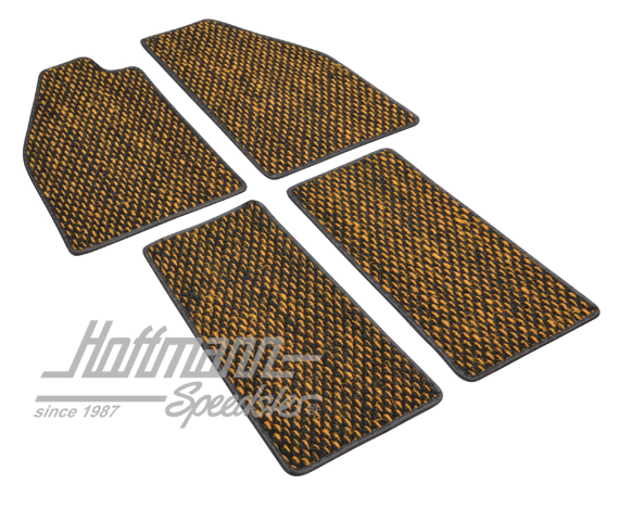 Tapis de sol, en coco, -.57, jaunes/noirs | ZVW 2YL | 020-5381-06