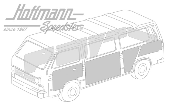 Kit de revêtement, complet, noir, -84                                                               