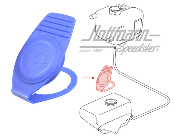 Couvercle, réservoir d'eau,, Golf 1/2, 54mm | 8D0 955 455 | 190-5530