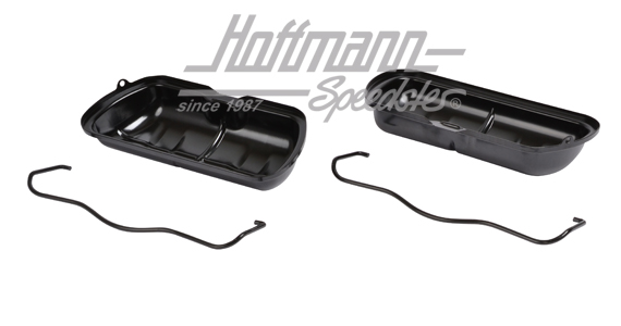 Caches-culbuteurs, noirs, avec clips de serrage                                                     