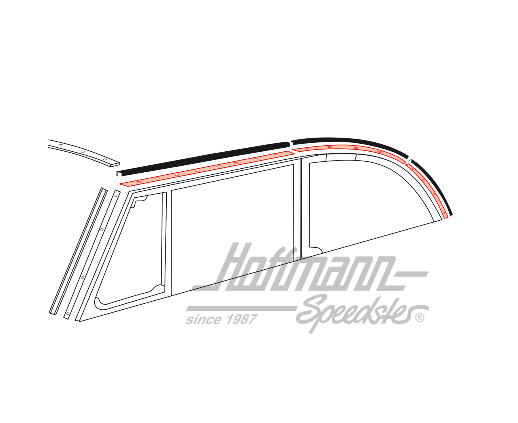 Barres de fixation pour 020-4860, 8.72- | 151 871 359 C | 020-4815