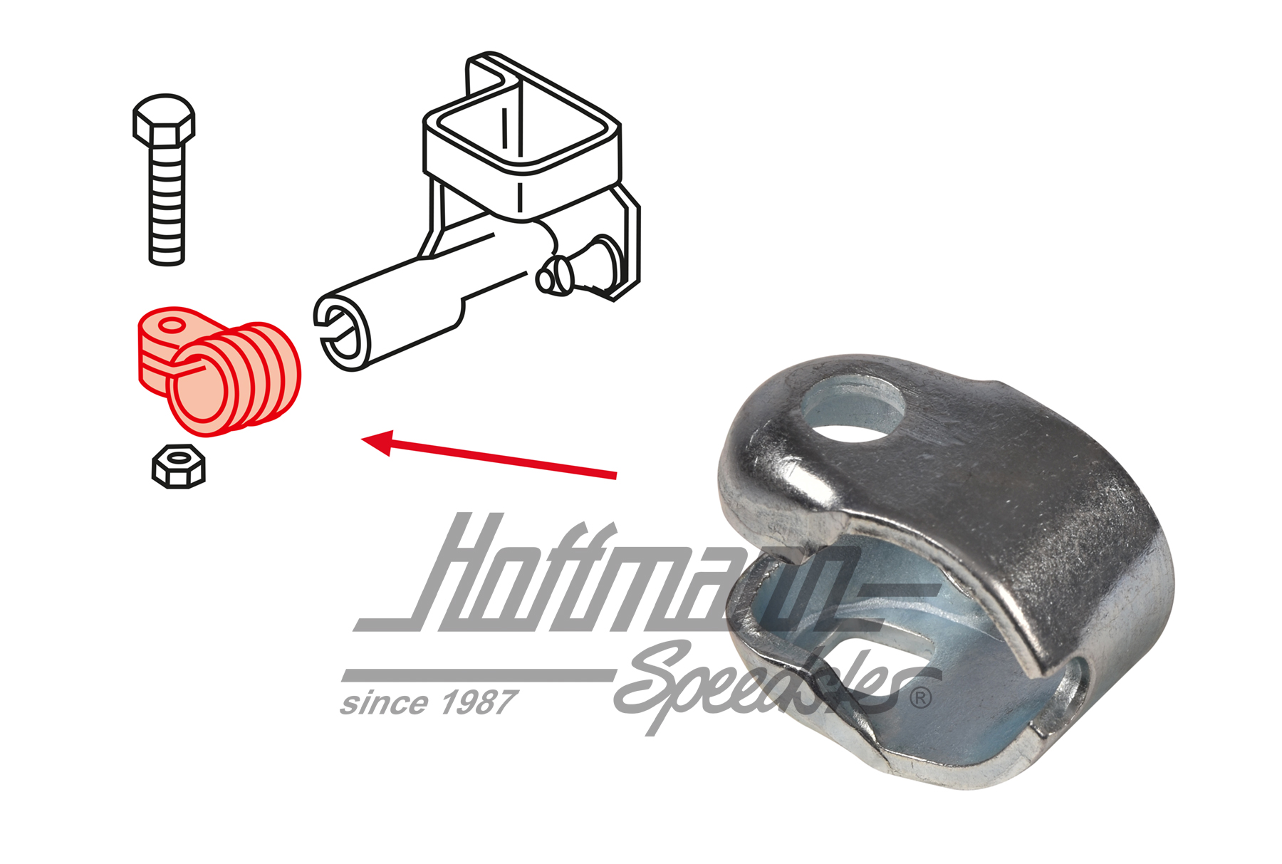 Collier, arbre de commande, Bus T3/T4/Golf | 1J0 711 603 | 315-1533-40