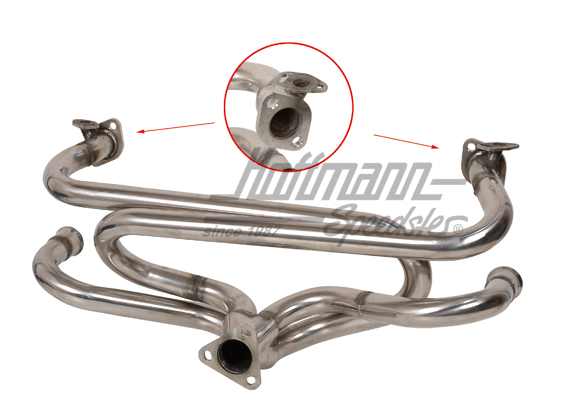 Collecteur d'échappement, échappement de sport, inox | VW 35060 S | 020-3520-04