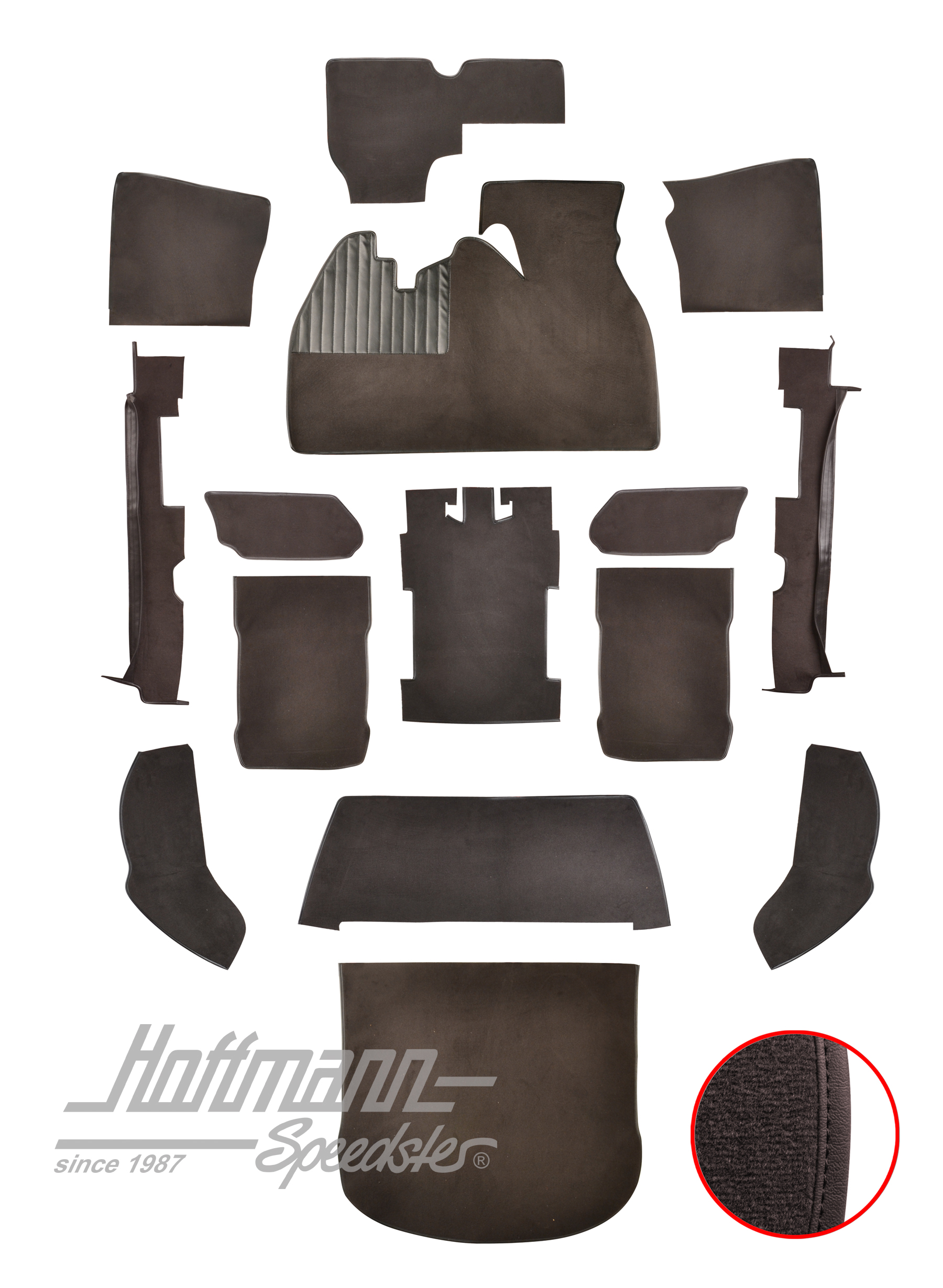 Kit moquettes, Cox Berline, 1303, anthracite |  | 026-5722