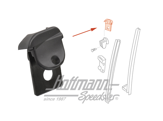 Arrêt, vitre à manivelle, arrière, gauche                                                           