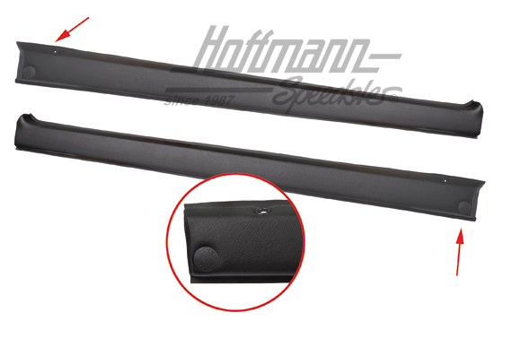 Couvres, appui de fenêtre, noirs, Golf 1 Cabriolet | 155 867 219/220 8BM | 180-1948-20