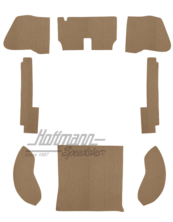 Kit moquettes, Berline, 53-57, fil de poils, beige |  | 026-5021-05