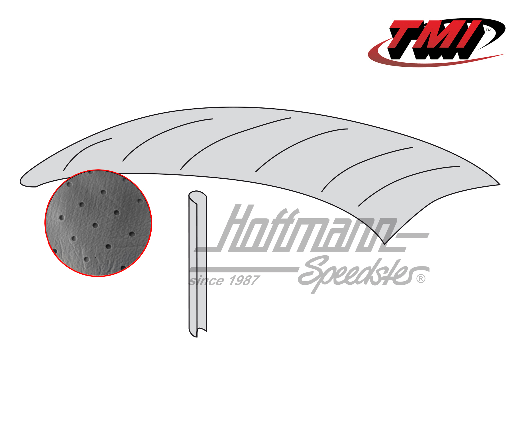 Ciel de toit, style origine, perforé, noir, 8.46-7.52 | 20-1114-45 | 055-7190-20