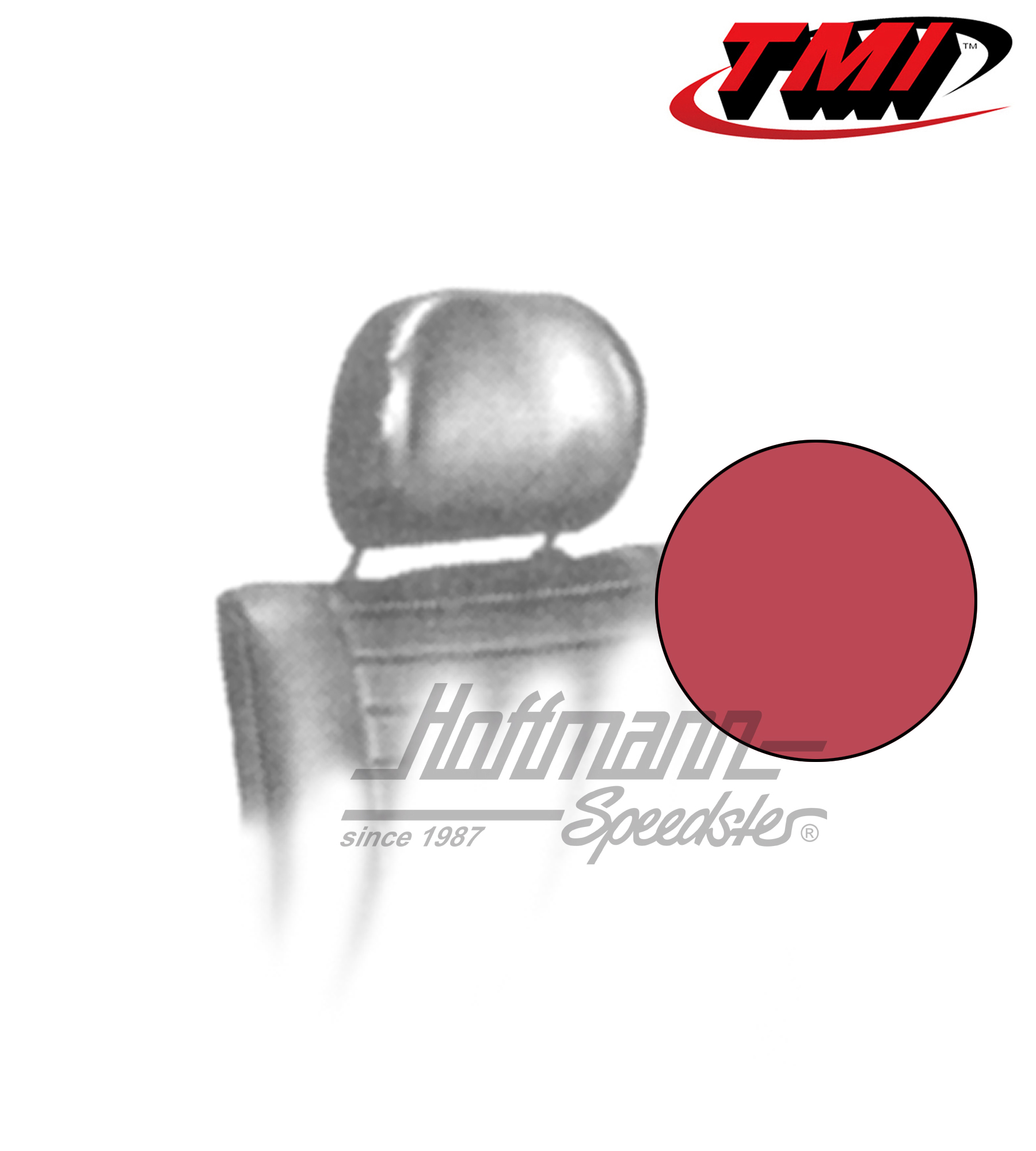 Housses appuie-tête, 8.75-, rouges | 43-1010-17 | 055-7010