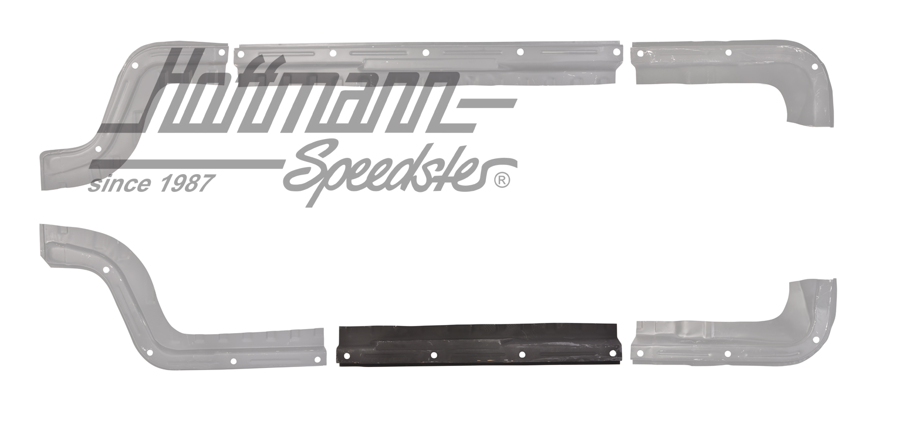 Tôle de réparation, plancher, au milieu, gauche                                                     