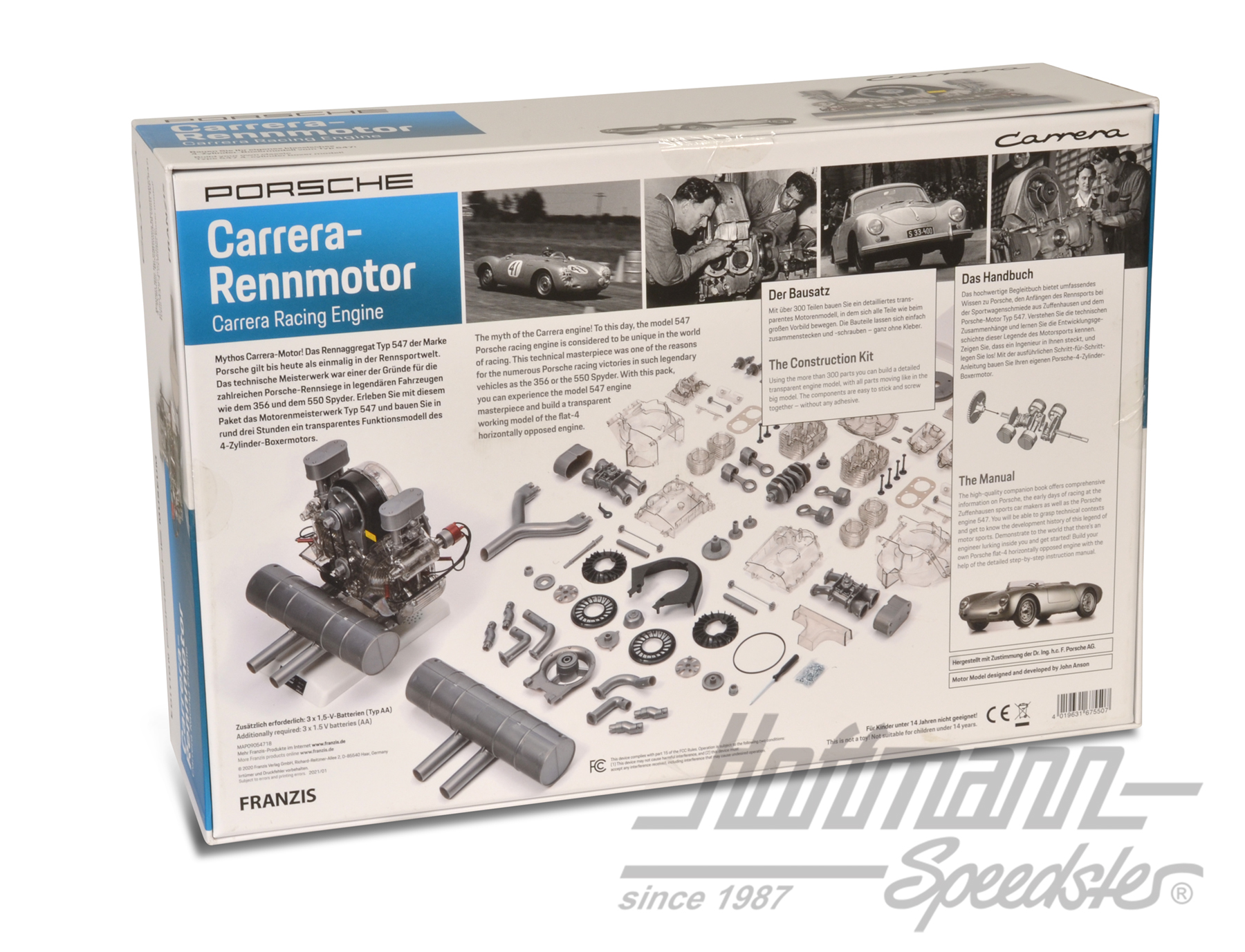 Porsche Carrera moteur de course, Kit de maquettes                                                  