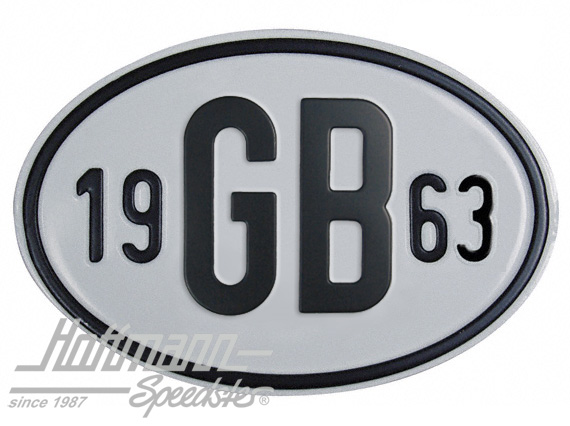 Plaque de nationalité "GB", alu, avec année "1960" |  | 020-2404-63