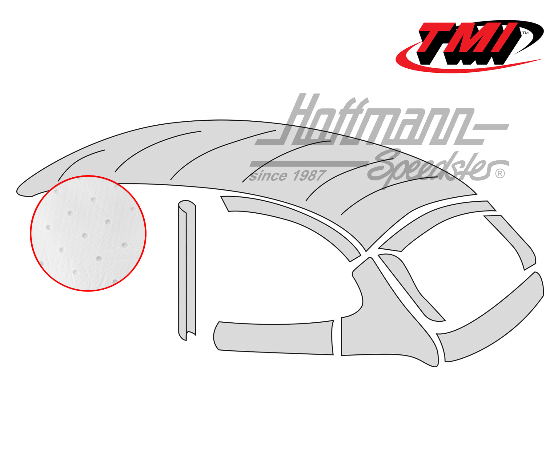 Ciel de toit, style origine, perforé, blanc, 8.72-7.79 | 20-1120-141 | 055-7196-05