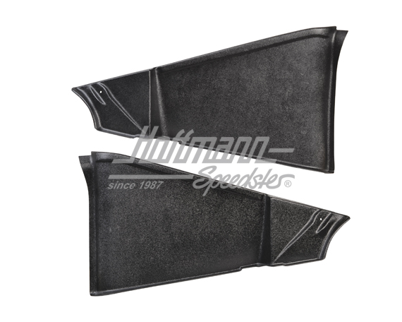 Couvres-charnières, Karmann Ghia, 12.68-7.74, noirs | 141 867 035 BK | 060-4101-13