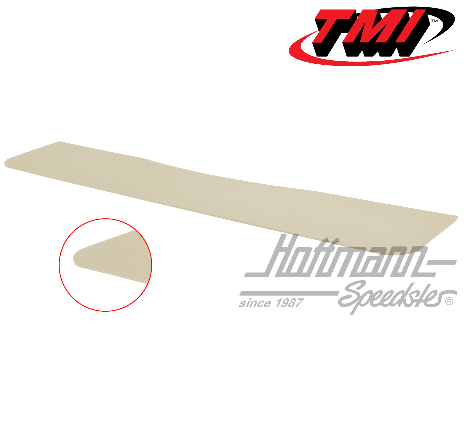 Panneau de dossier de banquette, en haut, .62-, blanc cassé | 10-2139-15 | 098-0714-04