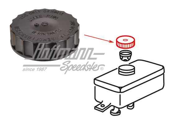 Bouchon, réservoir du liquide de frein, à visser | 191 611 349 A | 020-4085-25
