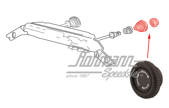 Bouton, réglage de l'air frais, avec symbole | 113 819 663 | 020-1872-20