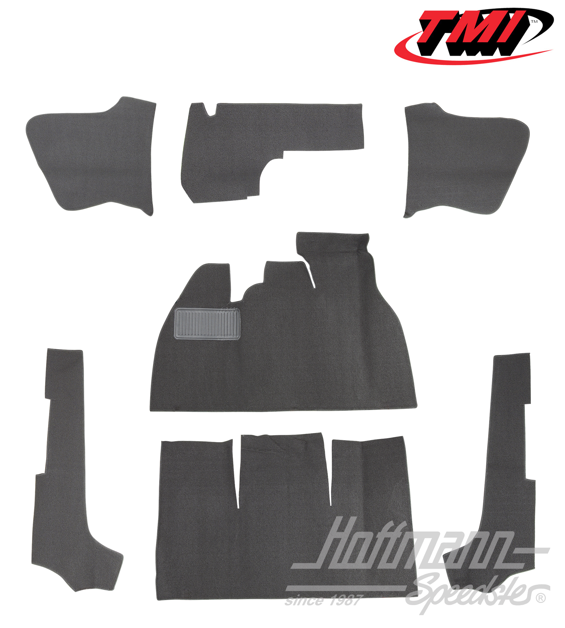 Kit moquettes, Cabriolet, gris, 8.68-7.70 | 34-F1330-407 | 020-5333