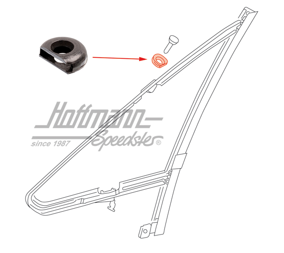 Rondelle, plastique, déflecteur, 8.75- | 171 837 637 | 180-1270