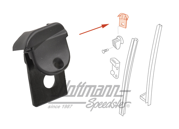 Arrêt, vitre à manivelle, arrière, gauche                                                           