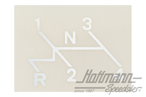 Autocollant "schéma de changement de vitesses" | 6206 | 021-0186-10
