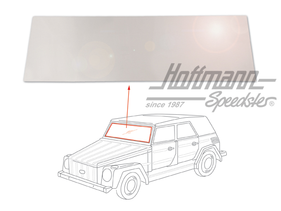 Pare-brise, Type 181 (Kübel)/Iltis, transparent | 181 845 101 A | 080-2998