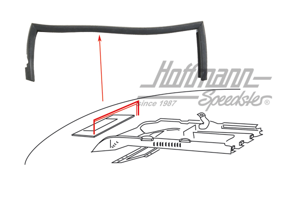 Joint, dans conduit à air, 65-67 | 211 817 773 A | 089-1412-18