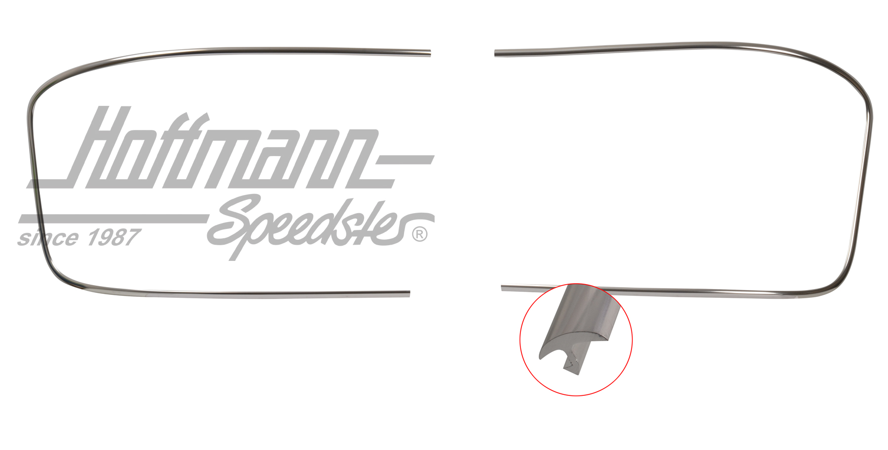 Cadre décoratif, aluminium, pare-brise, 356 B/C                                                     