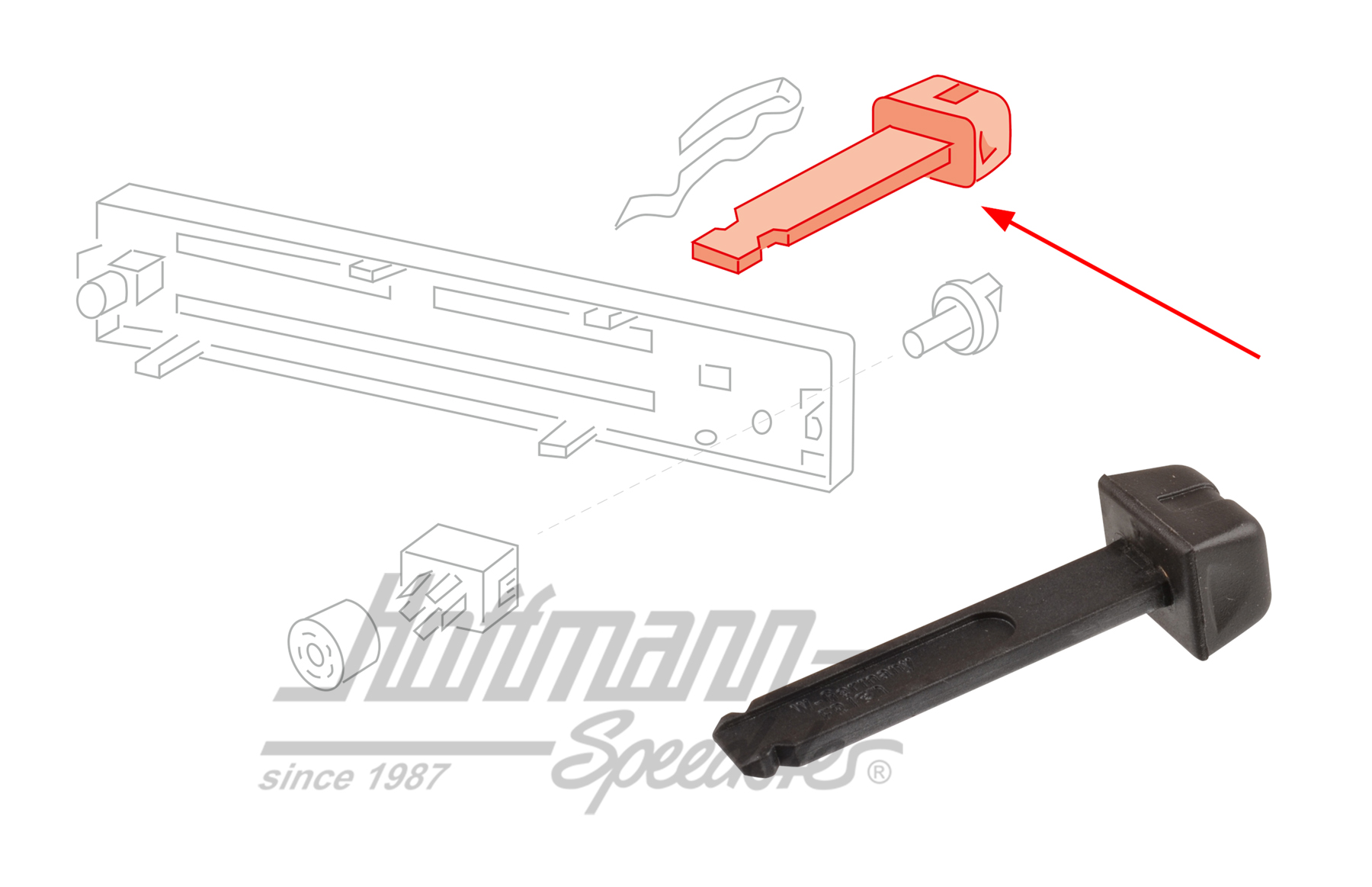 Bouton, chauffage, Golf 1, 8.80- | 321 819 129 C 01C | 180-5873