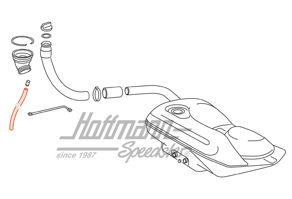 Tuyau de trop-plein, tubulure de remplissage                                                        
