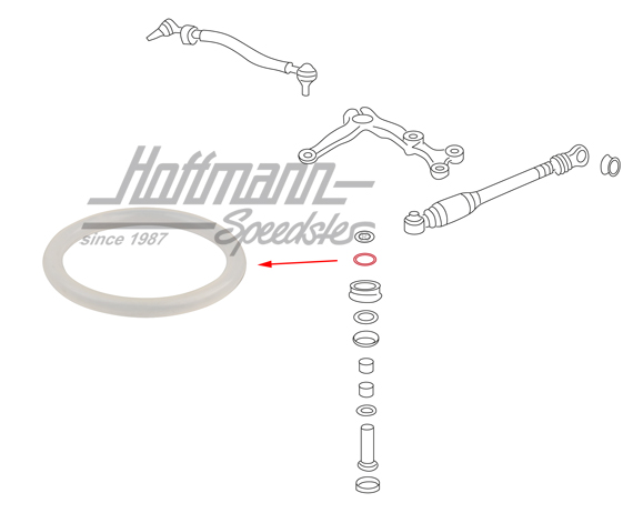 Joint annulaire, arbre de levier de direction, Bus T1/T2 | 211 415 753 | 089-3055-10