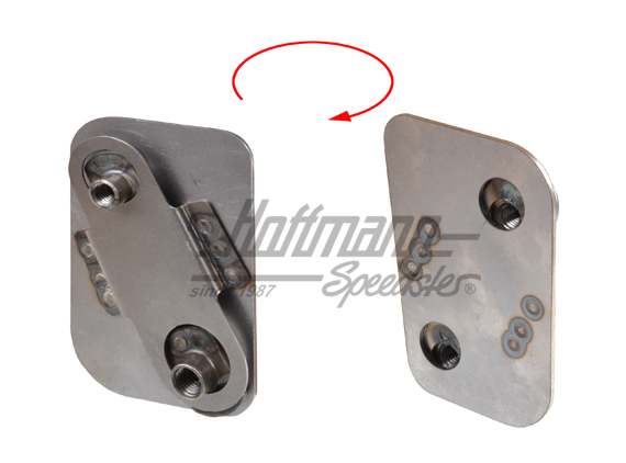 Plaque taraudée, montant à serrure, gauche | 591047-8 | 590-0056-11