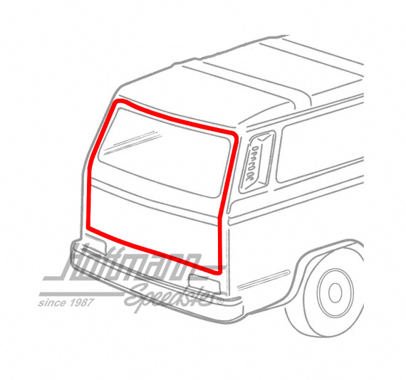 Joint de hayon arrière, Bus T3 | 255 829 193 | 350-2005
