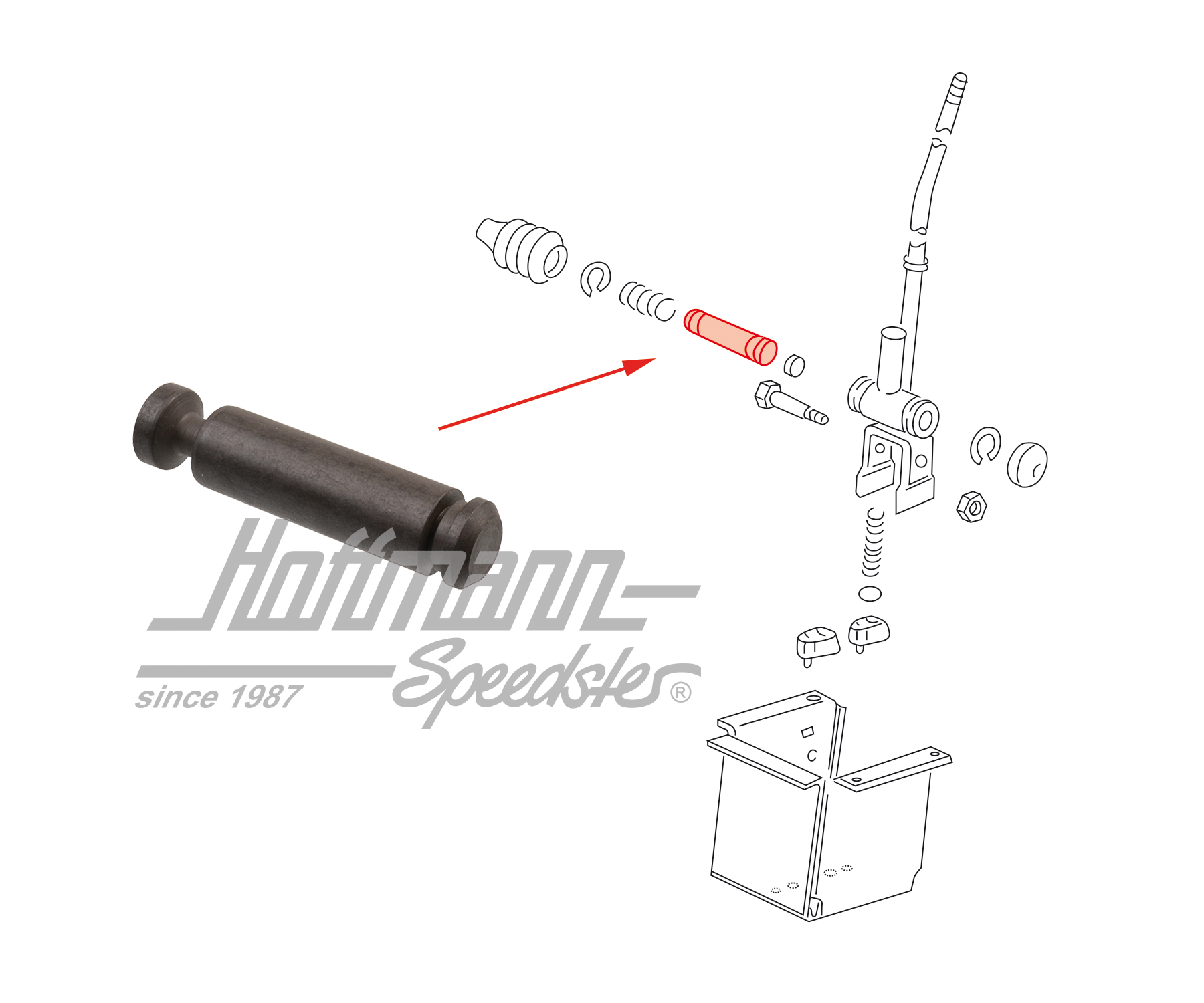 Boulon, latéral, avant, 5-vitesses | 251 711 246 A | 315-1400-14