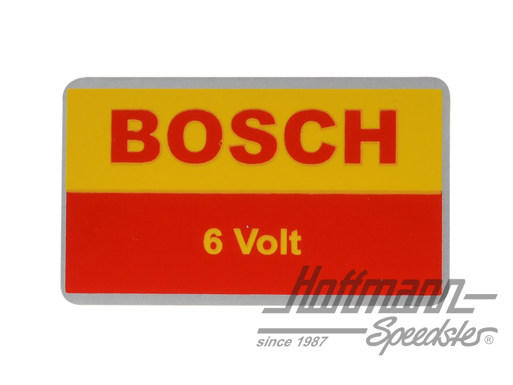 Autocollant "6 Volt", bobine, jaune/rouge | AC853979 | 021-0194-23