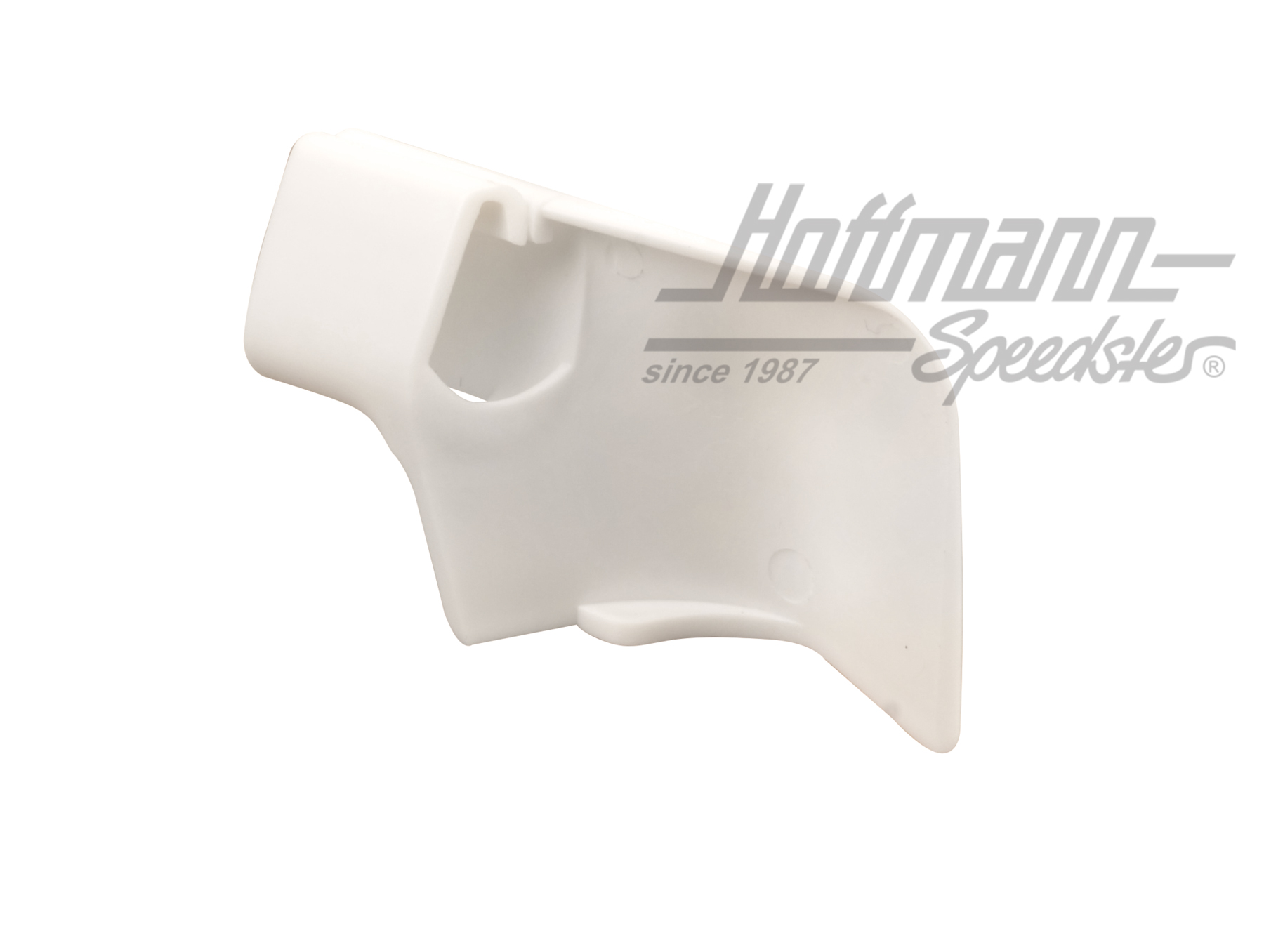 Cache, bourrelet, porte coulissante, droite, blanc                                                  