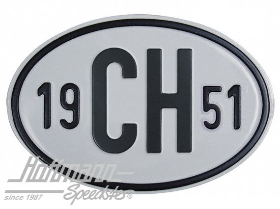 Plaque de nationalité "CH", alu, avec année "1951" |  | 020-2401-51