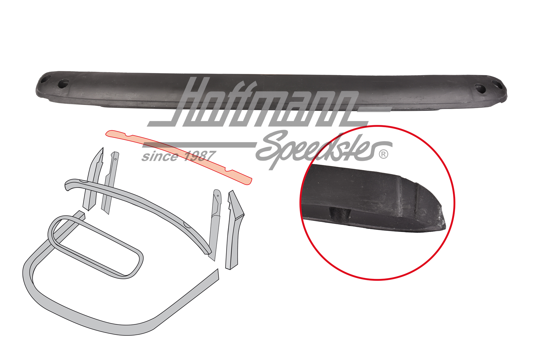 Arceau sur pare-brise (plastique), 8.67-7.72 | 151 871 189 FK | 020-4603-08