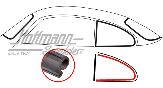 Joint, déflecteur, 8.59-7.71 | 143 845 321 B | 060-0422