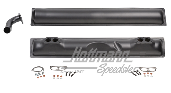 Échappement de sport, tôle d'acier, 914/4, 1.7-1.8 | 021 251 053 C | 600-2098