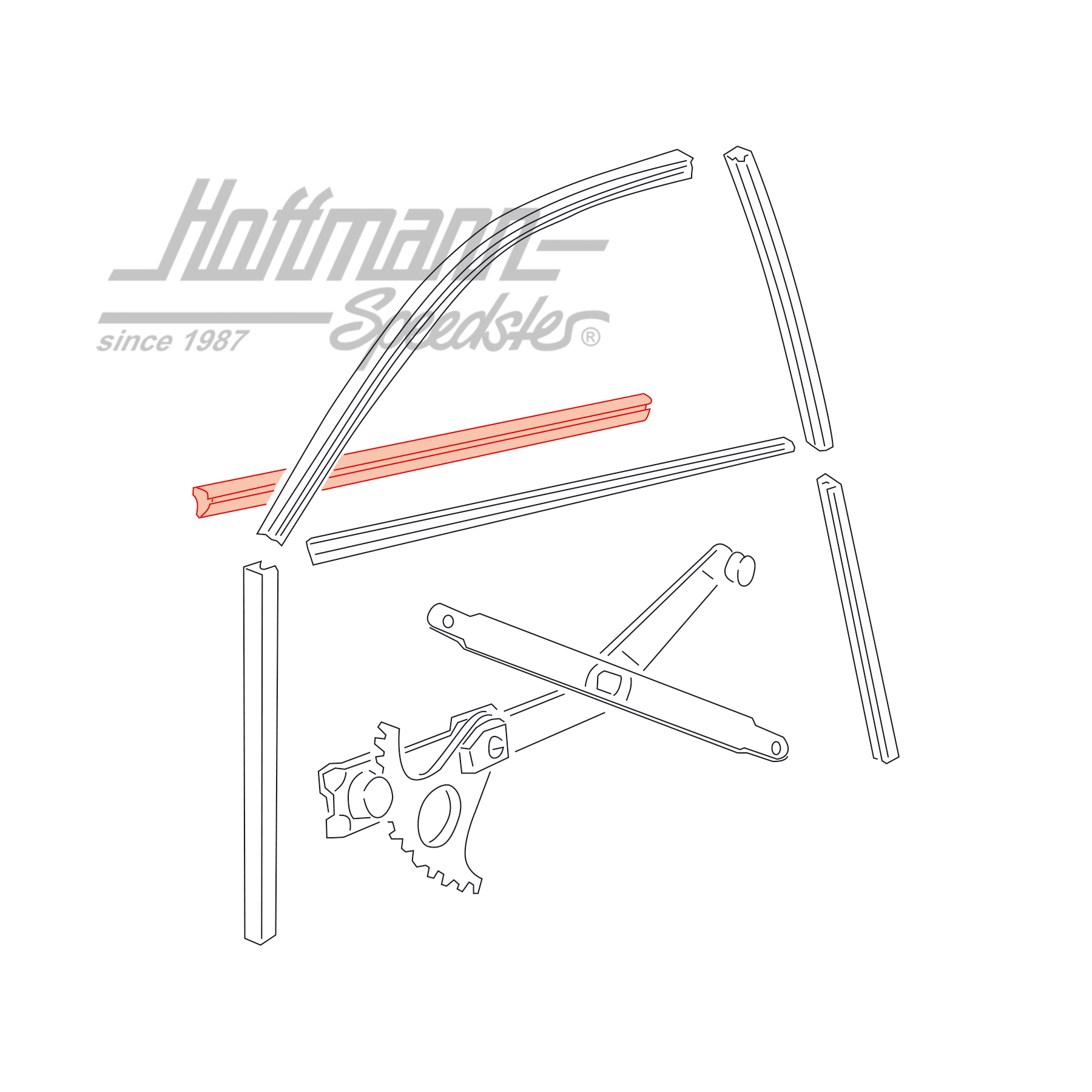 Lèche vitre, intérieur, 924/944                                                                     