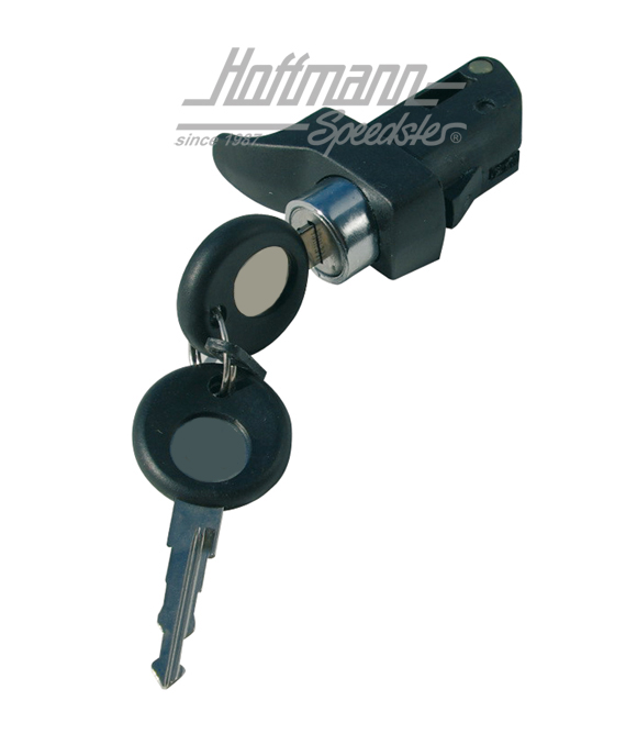 Serrure de capot-moteur, 8.71-7.92, noire | 211 827 503 L | 097-1054