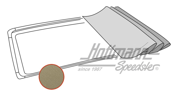 
Housse de toit pliant, Golf 2, PVC, beige | --------- | 208-5580-20