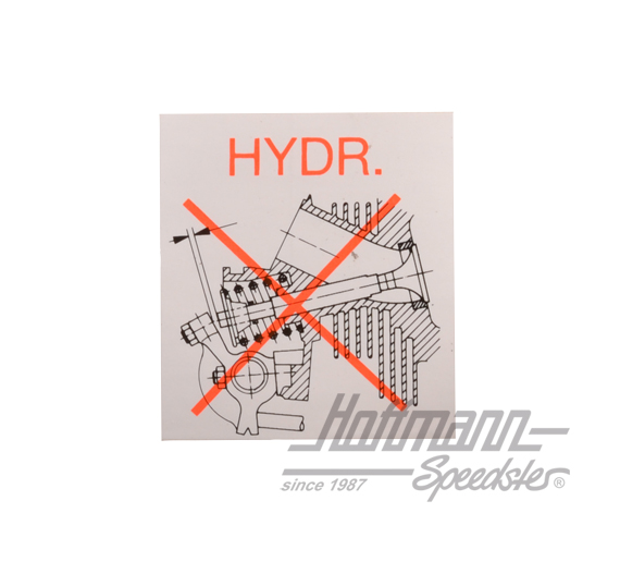 Autocollant "suppression du jeu de soupape" | 039 100 173 E | 021-0199-73